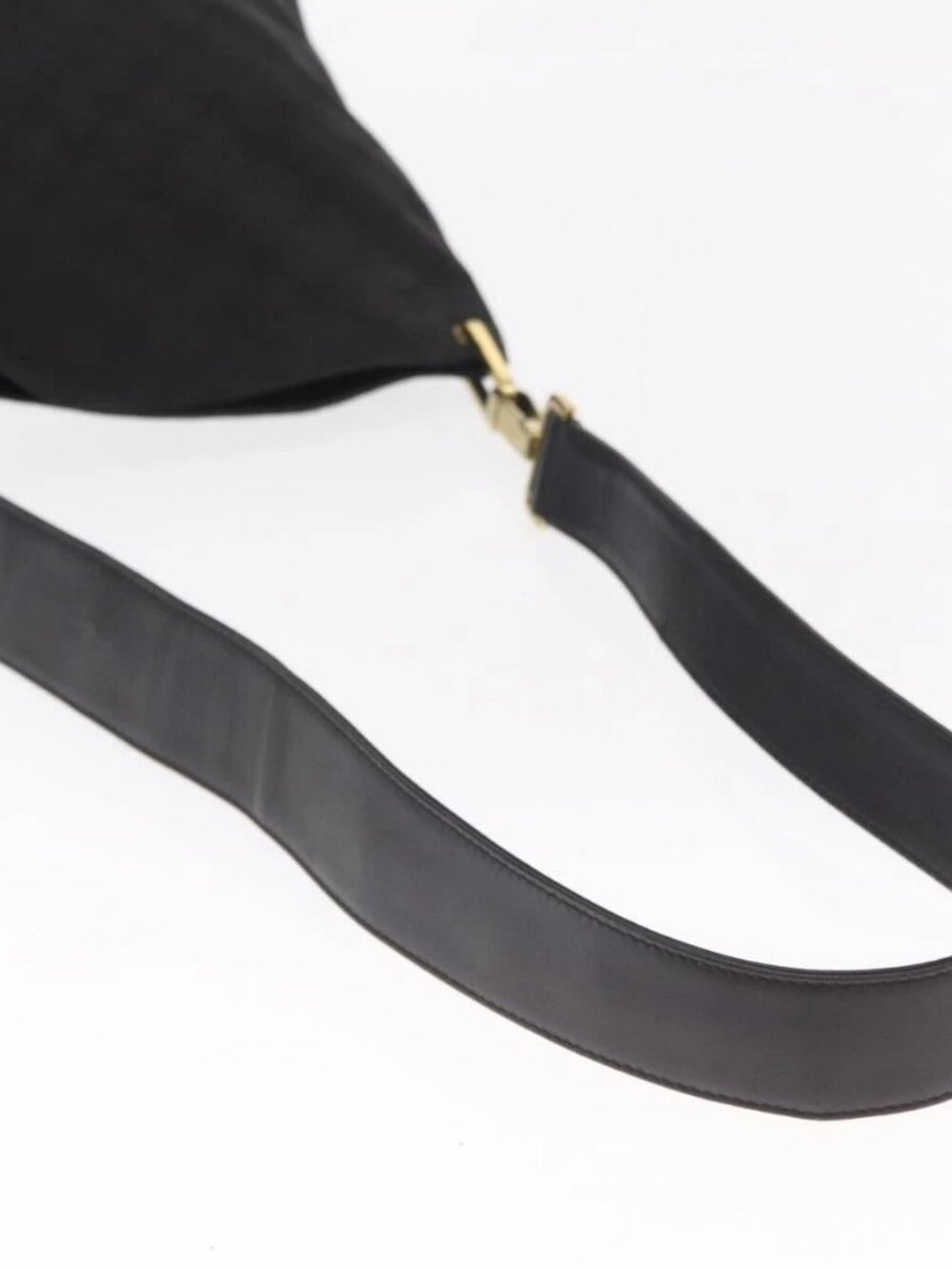 GUCCI GG Canvas Shoulder Bag Black Gold 91761 Auth 160003 - Picture 8 of 16